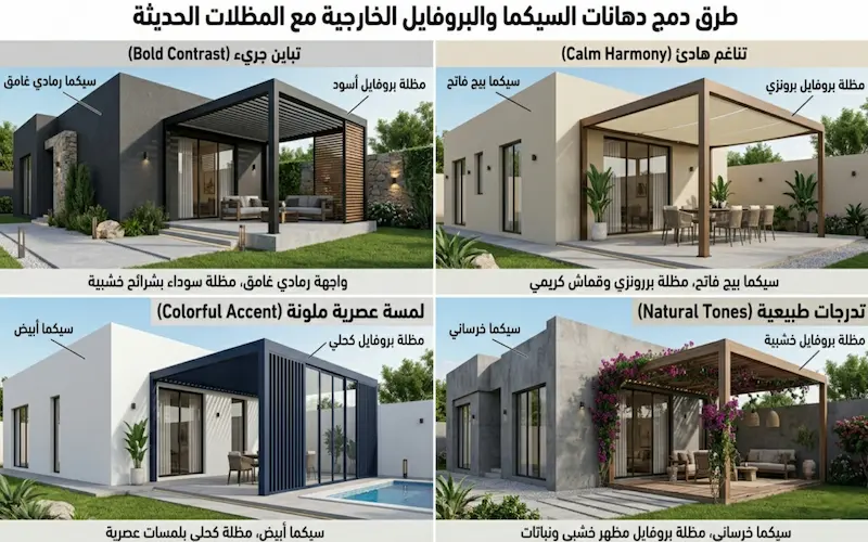 دهانات سيكما وبروفايل مع مظلات الطائف